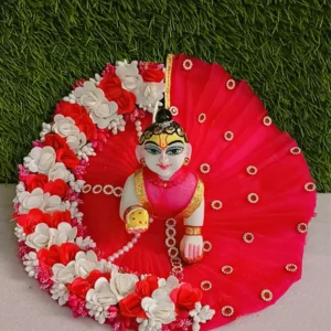 Laddu Gopal Fancy Purple Dress with choli(Cotton)