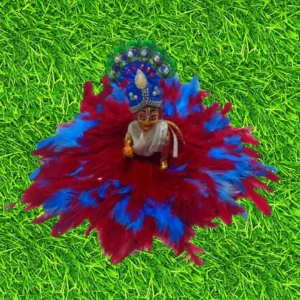 Laddu Gopal Festival Dress with Mukut (Random Design) Cotton