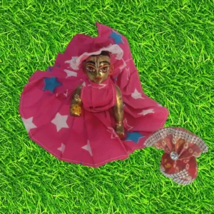 Laddu Gopal Ji Cotton Dress and Pagdi (Random Design)