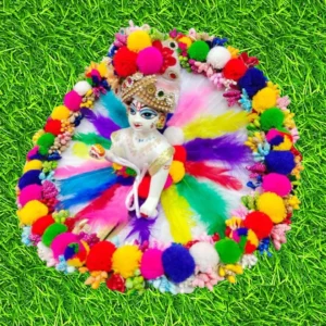 Laddu Gopal colorful Silk Dress